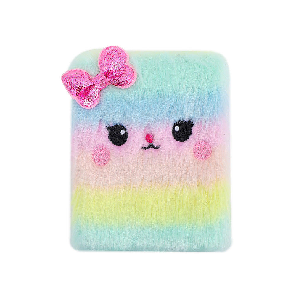 Wholesale Plush Cat Small Paper Diary